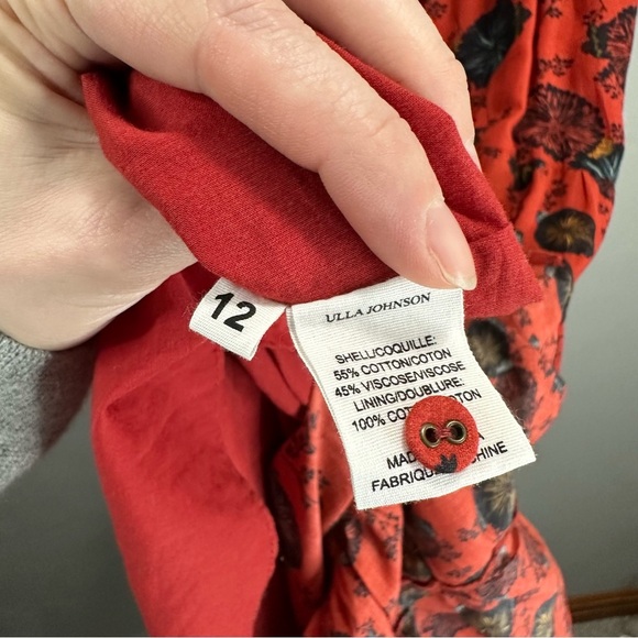 ULLA JOHNSON Irvette floral cotton-blend midi dress - Picture 9 of 9